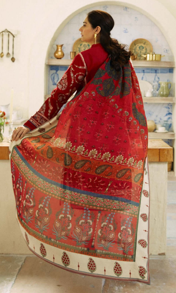 ZARA SHAH JAHAN - 3PC (Unstitched) Embroidered Lawn Suit - GKA2716