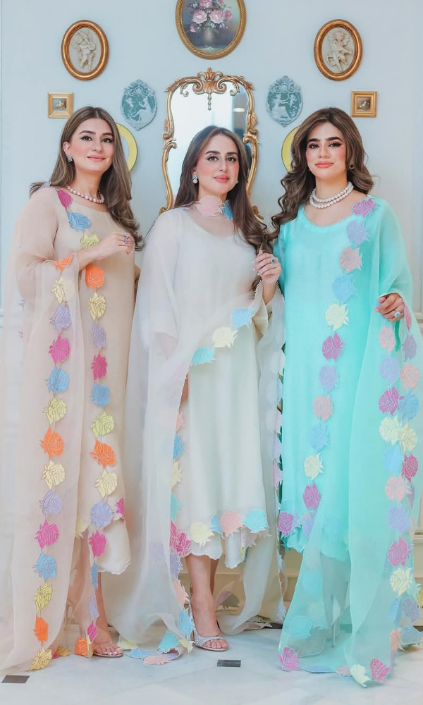 NISA - 3PC (Unstitched) Lawn Embroidered Suit - GKA5050