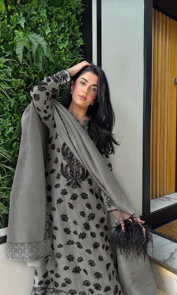 NISA - 3PC Lawn Embroidered Suit - GKA100