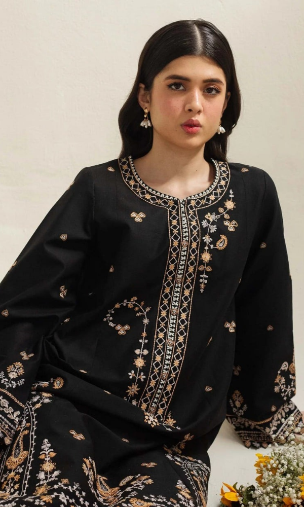 ZARA SHAH JAHAN - 3PC Embroidered Lawn Suit - GKA1099