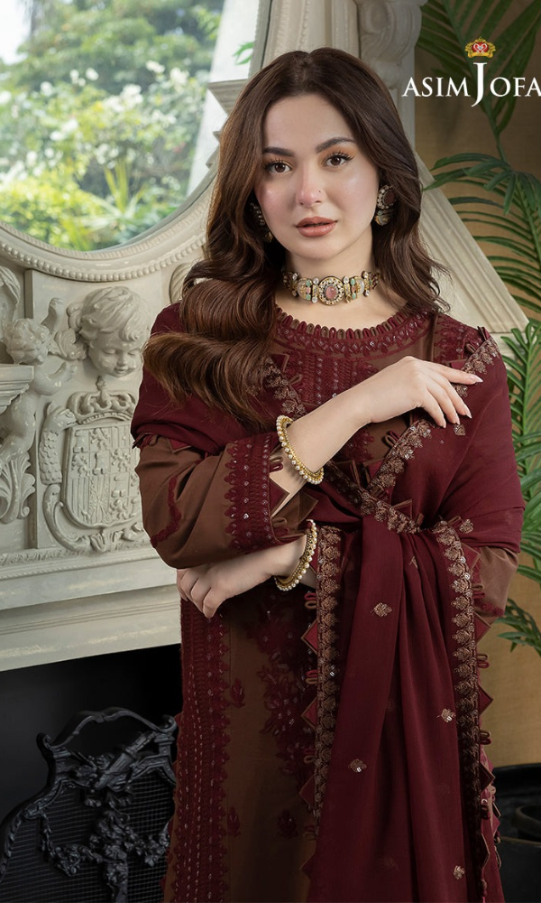 Asim Jofa - 3PC (Unstitched) Embroidered Lawn Suit - AJA 5601