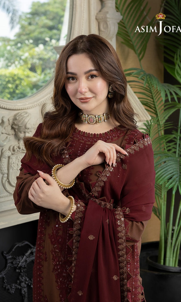 Asim Jofa - 3PC (Unstitched) Embroidered Lawn Suit - AJA 5601