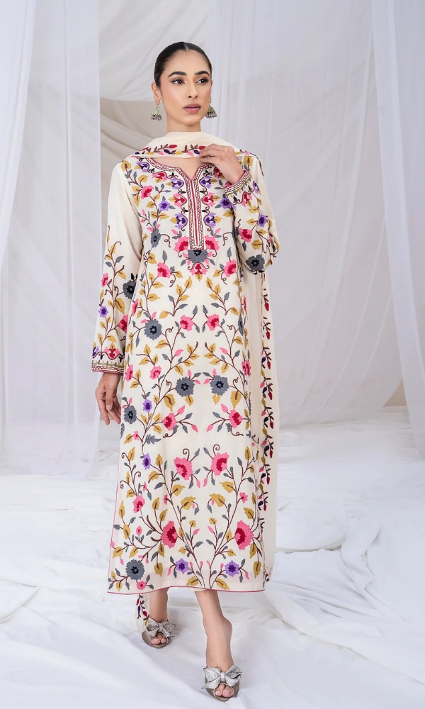 Zakeea - 3PC (Unstitched) Embroidered Lawn Suit - ZK5050