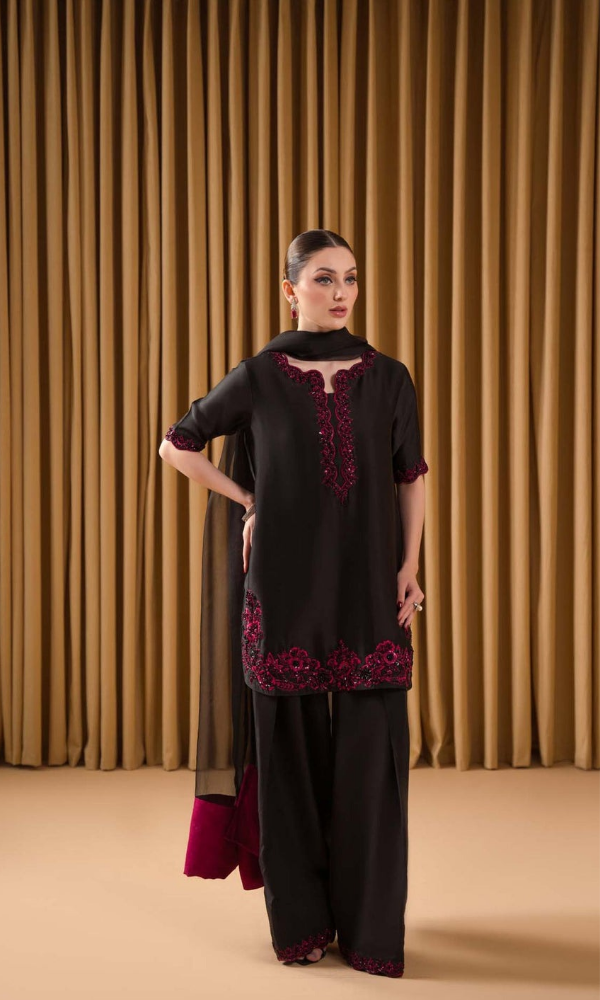 Ruby - 3PC (Unstitched) Embroidered Lawn Suit - RB001