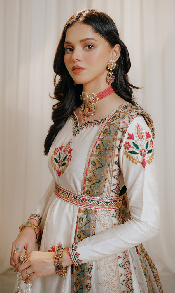 Peraan - 3PC (Unstitched) Embroidered Premium Frock - PR55