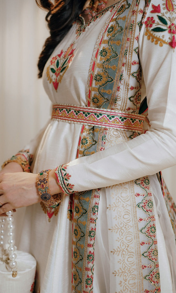 Peraan - 3PC (Unstitched) Embroidered Premium Frock - PR55