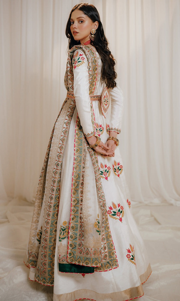 Peraan - 3PC (Unstitched) Embroidered Premium Frock - PR55