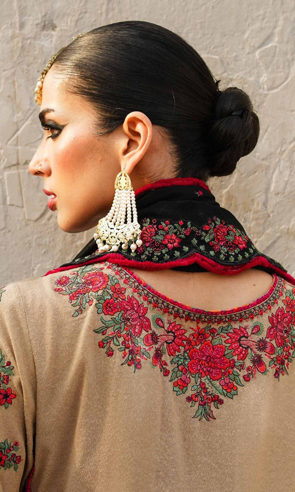Hussain Rehar - 3PC (Unstitched) Embroided Dhanak Suit - HR7512