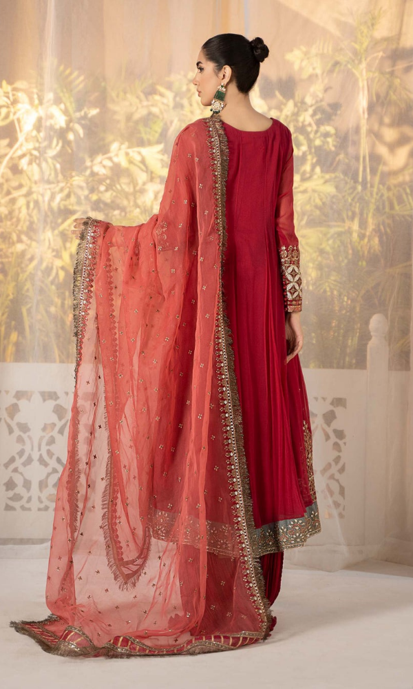 Maria.B - 3PC (Unstitched) Embroidered Organza Suit -