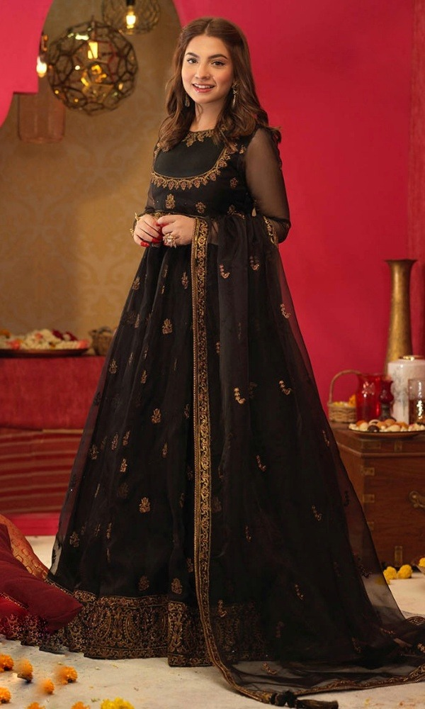 Asim Jofa - 3PC (Unstitched) Embroidered Premium Frock -