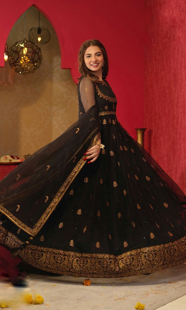 Asim Jofa - 3PC (Unstitched) Embroidered Premium Frock -