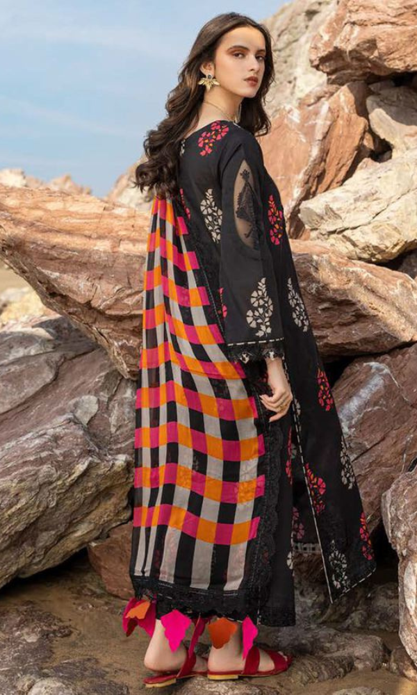 Baroque 3PC (Unstitched) - Digital Printed Premium Karandi Suit - CG2499