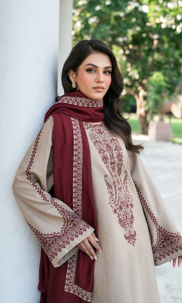 Baroque - 3PC Lawn Embroidered Suit - GKA7126