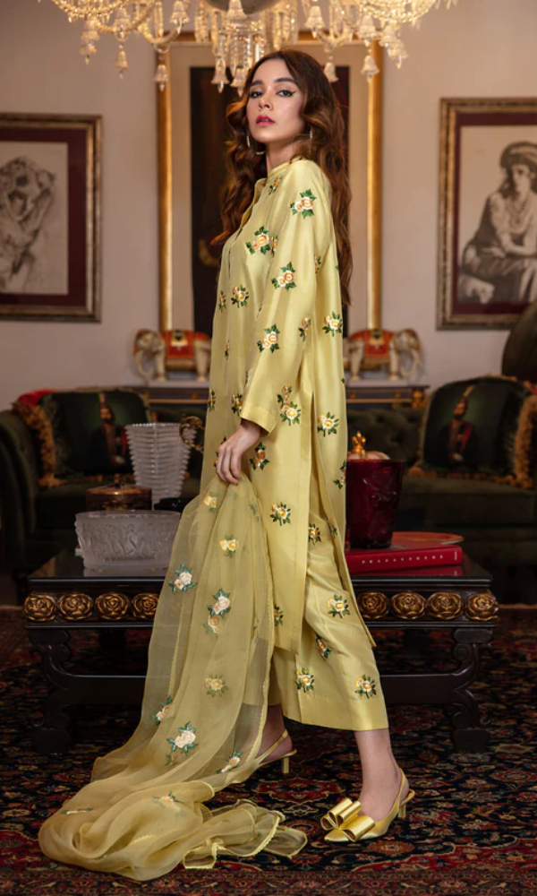 Bareeze - 3PC (Unstitched) Embroidered Shamoz Silk Suit - BR04