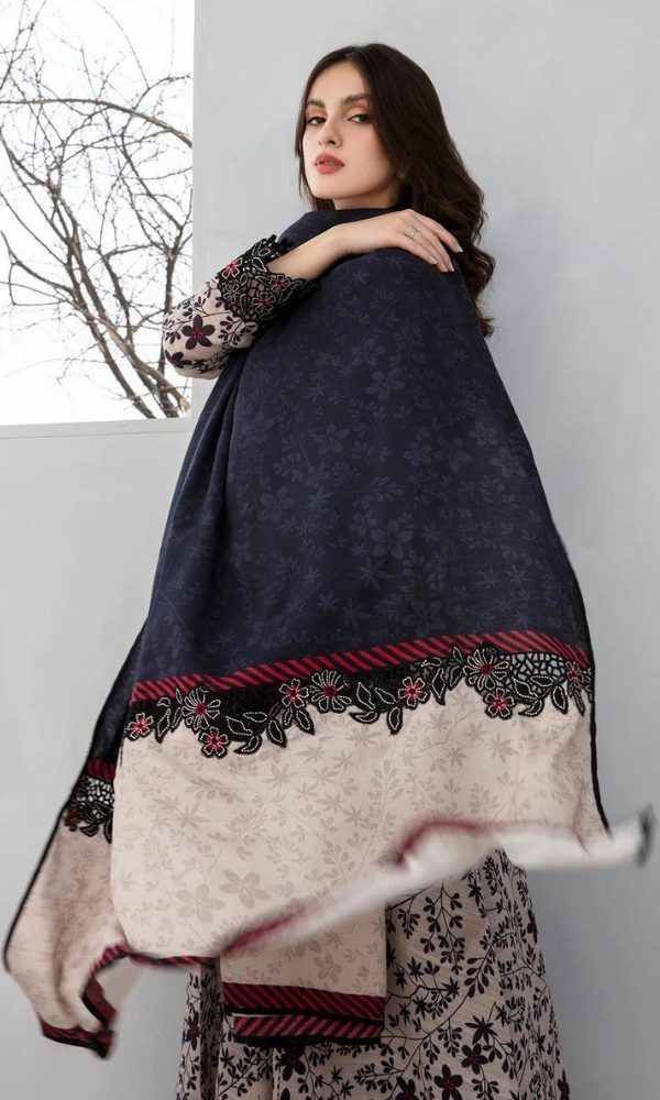 Baroque - 3PC (Unstitched) Digital Printed Lawn Suit - GKA2498