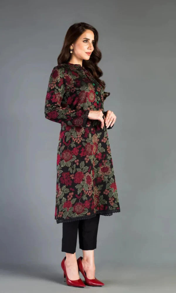 Bareeze - 3PC (Unstitched) Lawn Full Heavy Embroidered Shirt With Heavy Embroidered Dupatta - GKA34