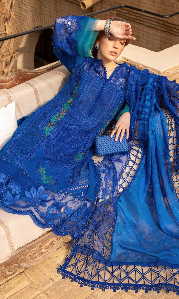 MARIA.B - 3PC Embroidered Lawn Suit - GKA7586