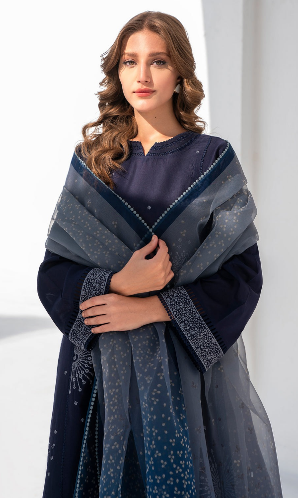 Jazmin - 3PC Embroidered Lawn Suit - GKA7224