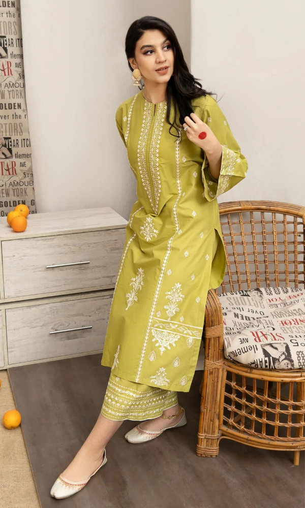URGE - 3PC Embroidered Lawn Suit - GKA9226