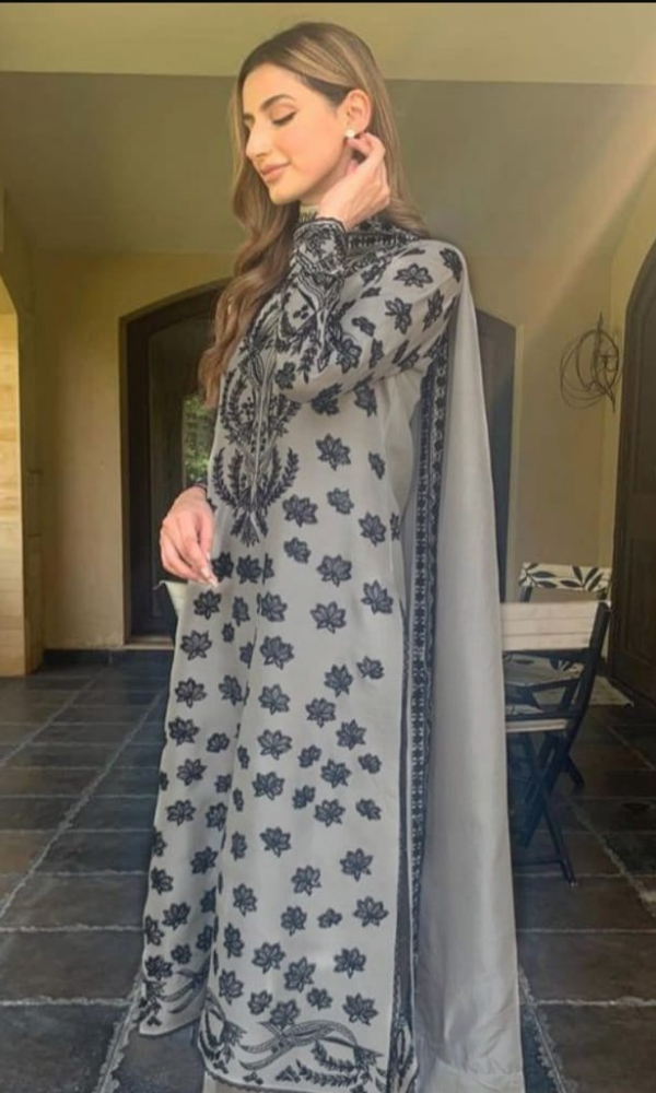 NISA - 3PC Lawn Embroidered Suit - GKA100
