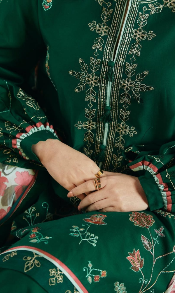 ZARA SHAH JAHAN - 3PC Embroidered Lawn Suit - GKA4252