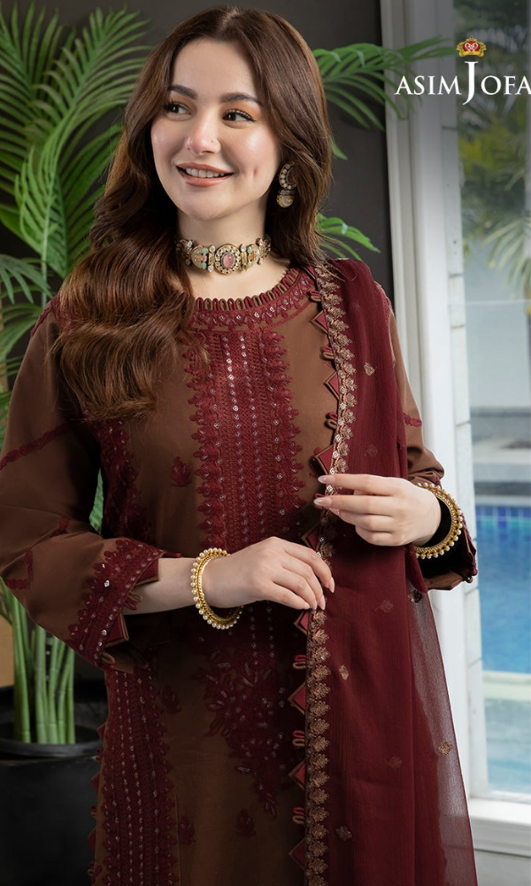 Asim Jofa - 3PC (Unstitched) Embroidered Lawn Suit - AJA 5601