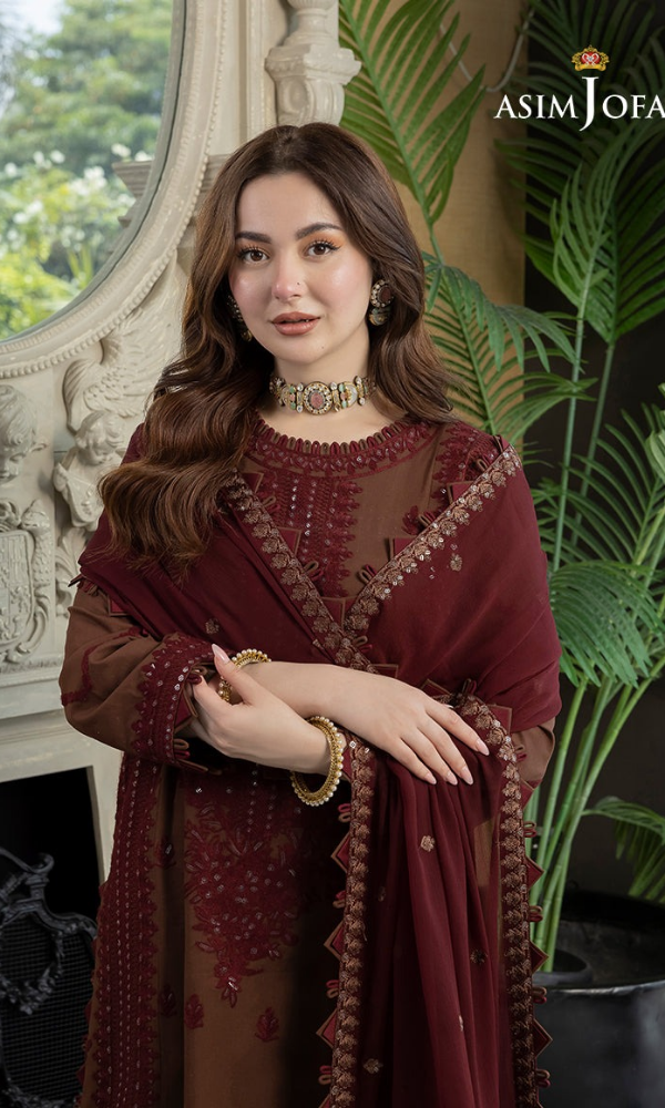 Asim Jofa - 3PC (Unstitched) Embroidered Lawn Suit - AJA 5601