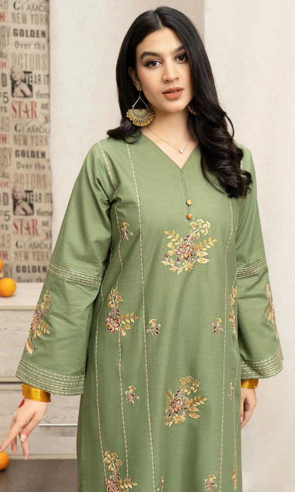 URGE - 3PC Embroidered Lawn Suit - GKA9227
