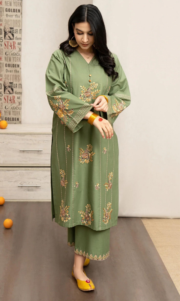 URGE - 3PC Embroidered Lawn Suit - GKA9227