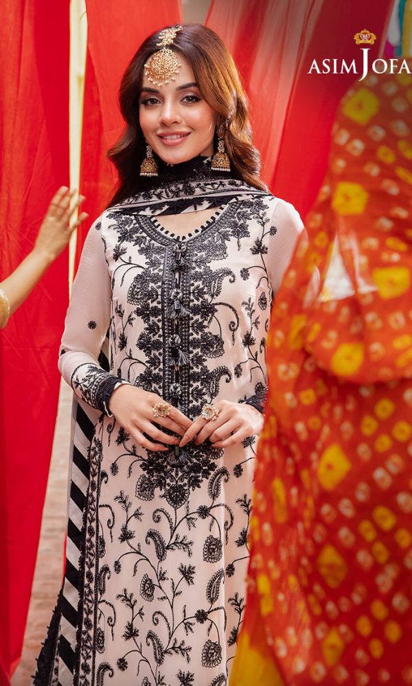 Asim Jofa - 3PC Embroidered Lawn Suit - AJ21
