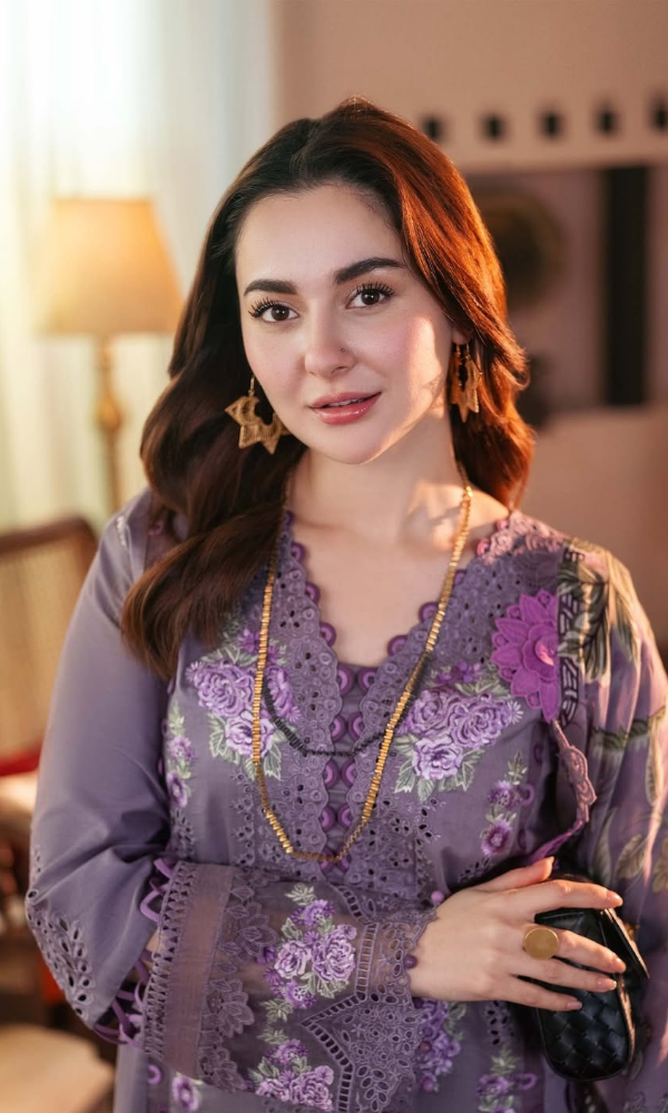 Maria.b - 3PC Embroidered Chickenkari Lawn Suit - GKA1321
