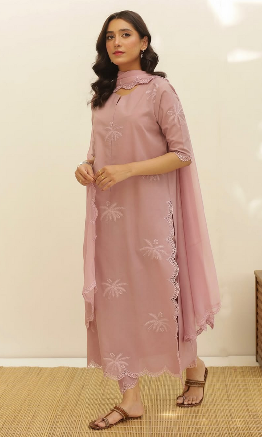 Zarghoon - 3PC (Unstitched) Embroidered Lawn  Suit - ZR707