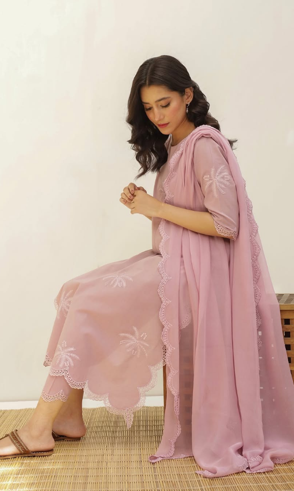 Zarghoon - 3PC (Unstitched) Embroidered Lawn  Suit - ZR707