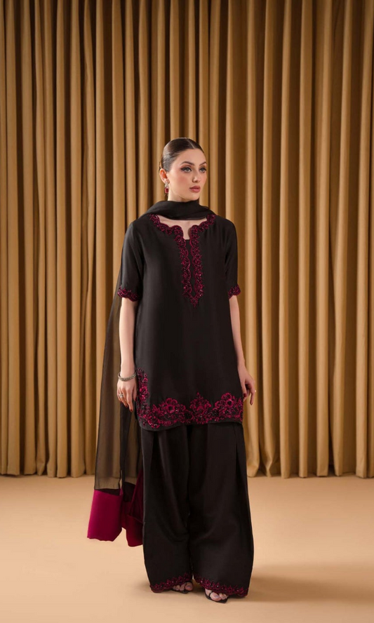 Ruby - 3PC (Unstitched) Embroidered Lawn Suit - RB001