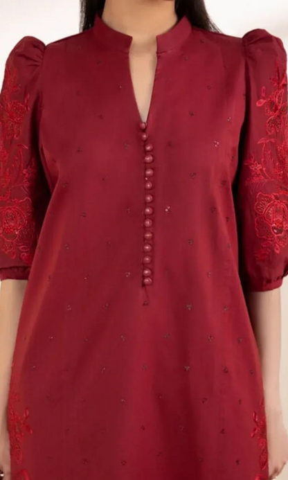 Sapphire - 3PC (Unstitched) Embroidered Lawn Suit - SP001