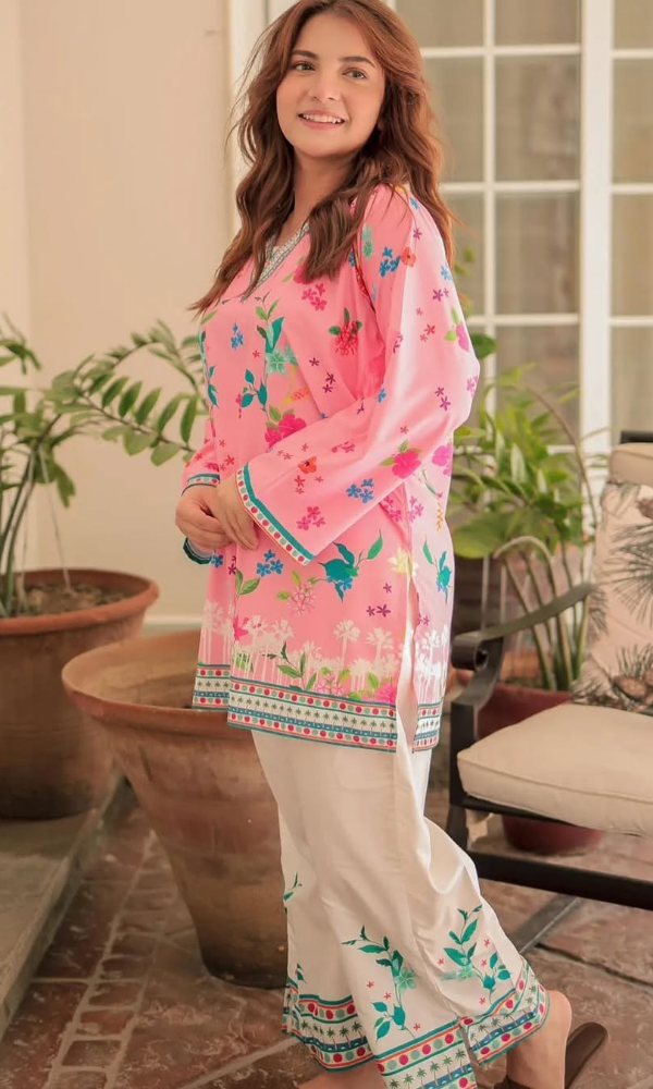 Sui Dhagha - 2PC (Unstitched) Printed Shamoz Silk  Suit - SD011