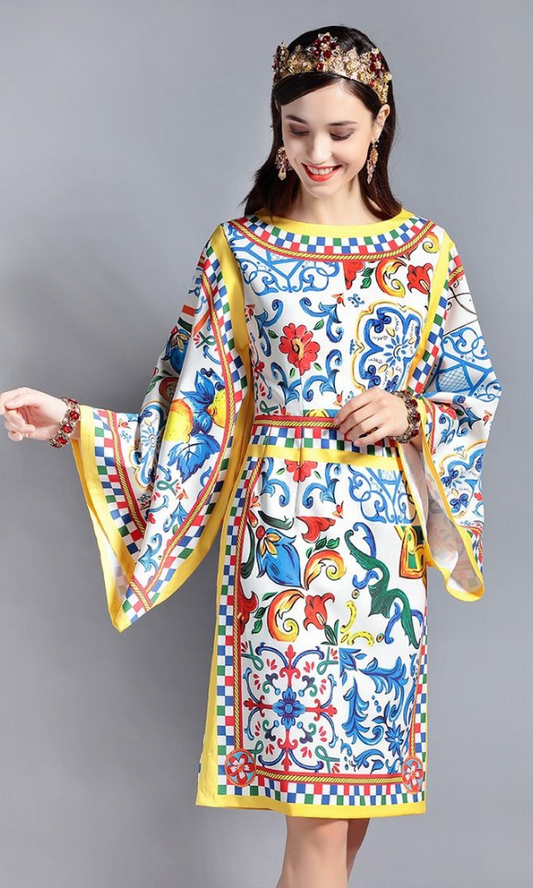 Sui Dhagha - 2PC (Unstitched) Printed Shamoz Silk Suit - SD014