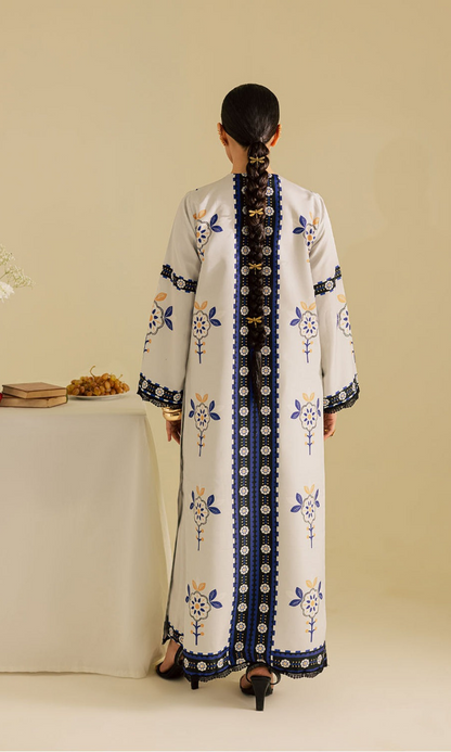 Vanya - 2PC (Unstitched) Printed Shamoz Silk Suit - VN075