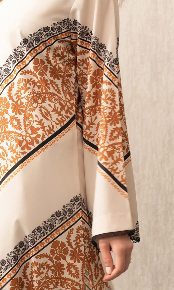 Lulusar - 2PC (Unstitched) Printed Shamoz Silk Suit - LS036