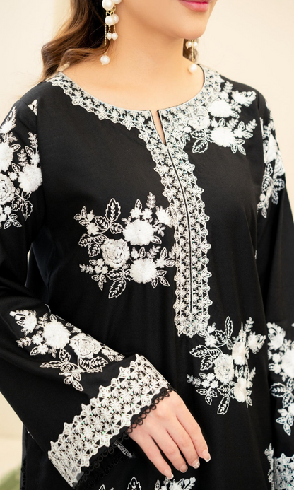 Zara Shahjahan - 3PC (Unstitched) Embroidered Lawn Suit -