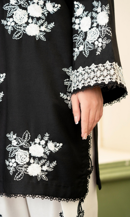 Zara Shahjahan - 3PC (Unstitched) Embroidered Lawn Suit -