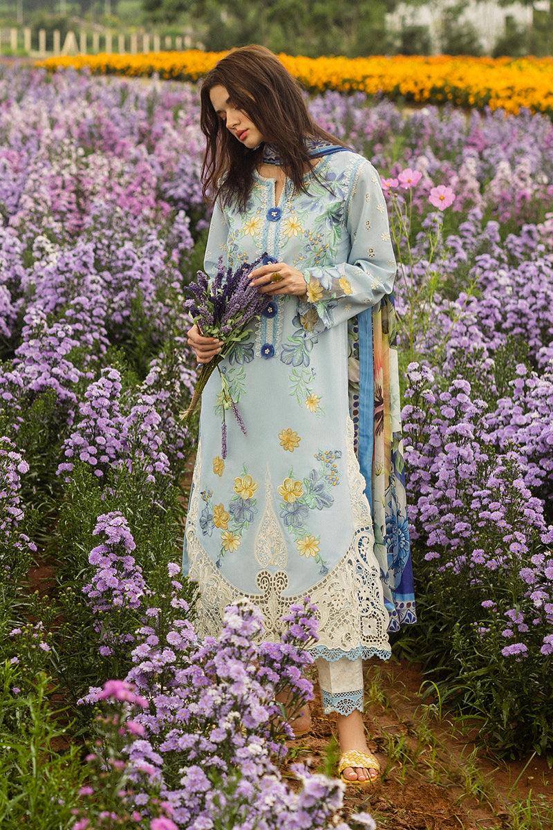 Mushq - 3PC (Unstitched) Chicken Kari Heavy Embroidered Lawn Suit - GKA24