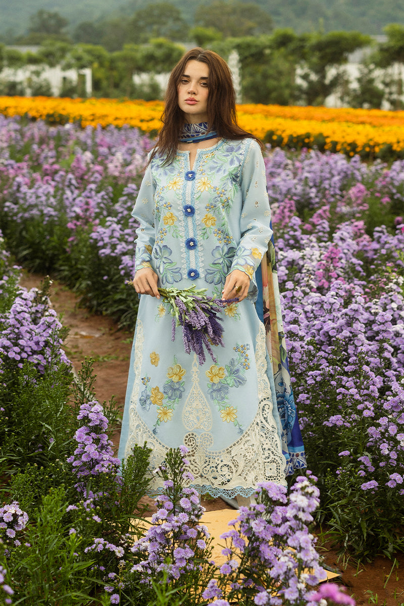 Mushq - 3PC (Unstitched) Chicken Kari Heavy Embroidered Lawn Suit - GKA24
