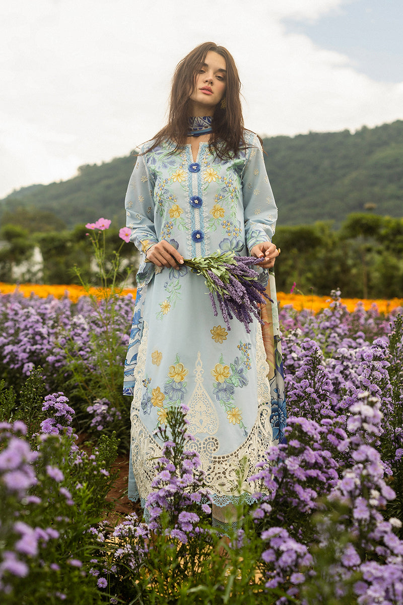 Mushq - 3PC (Unstitched) Chicken Kari Heavy Embroidered Lawn Suit - GKA24