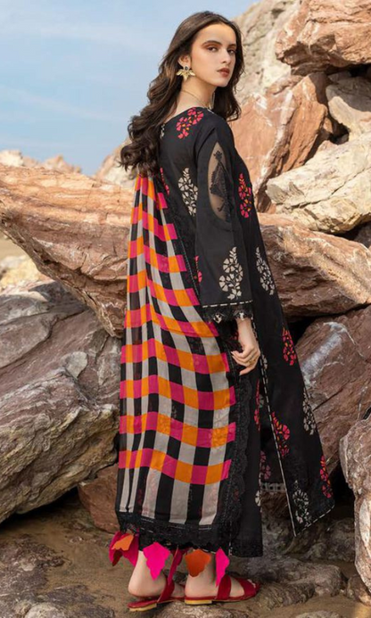 Baroque 3PC (Unstitched) - Digital Printed Premium Karandi Suit - CG2499