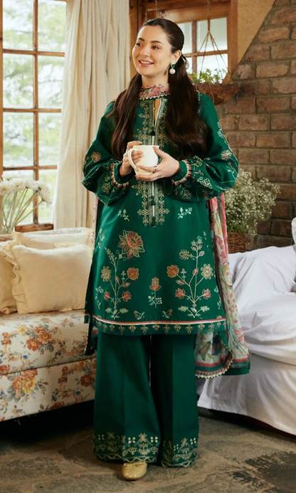 ZARA SHAH JAHAN - 3PC Embroidered Lawn Suit - GKA4252
