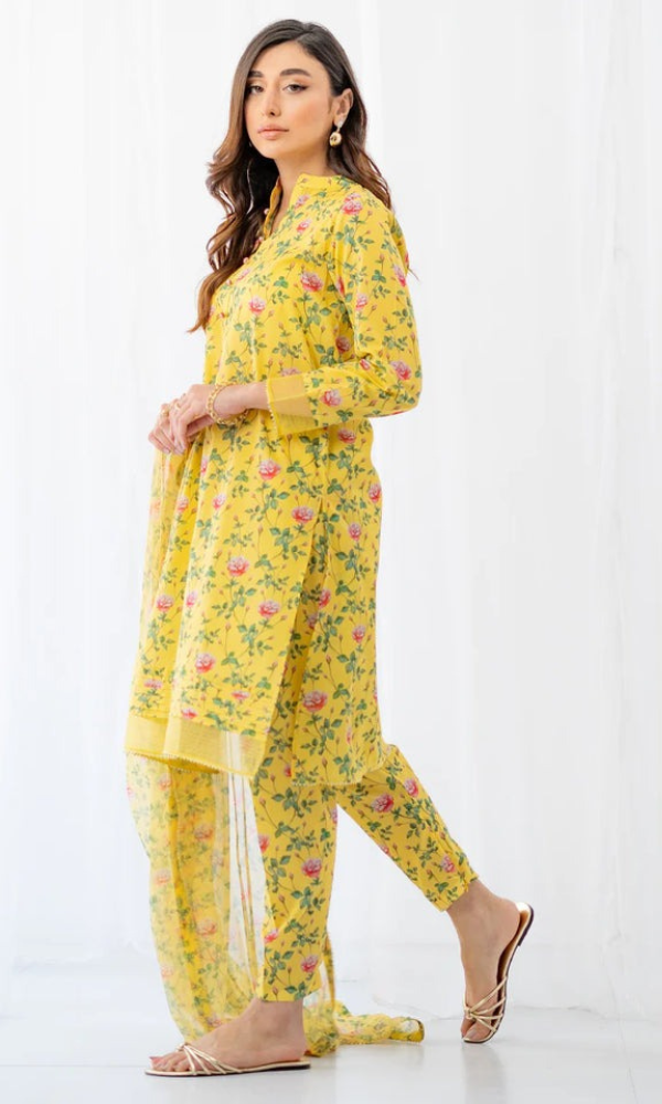 Ego - 3PC Printed Lawn Suit - EG33