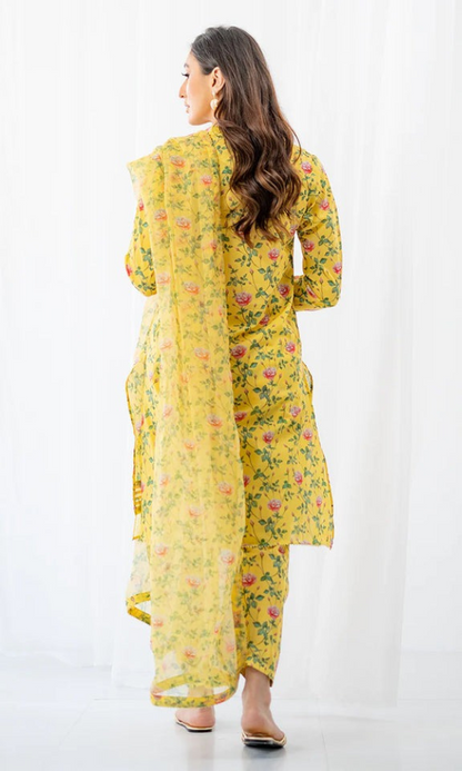 Ego - 3PC Printed Lawn Suit - EG33