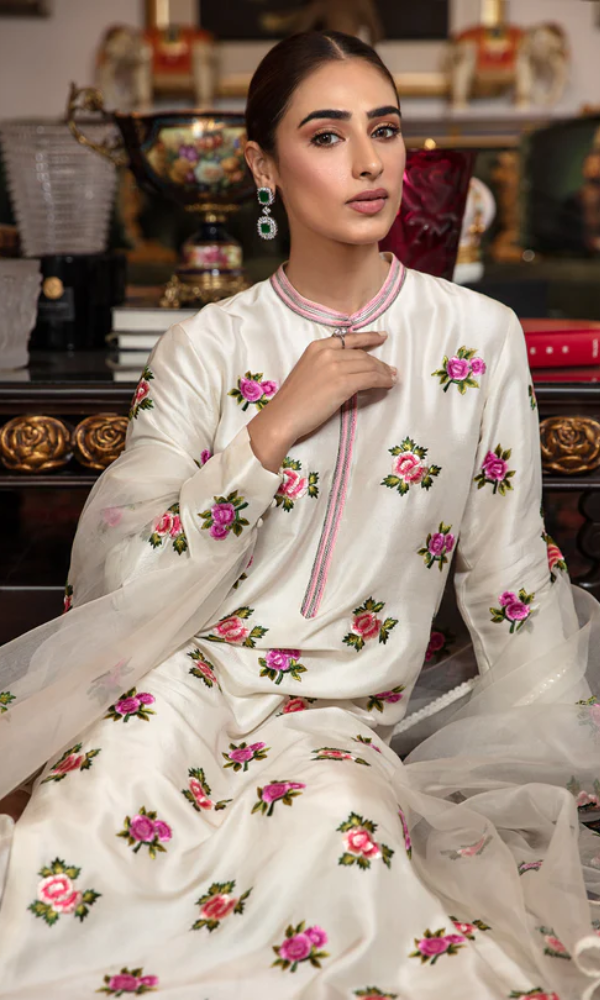 Bareeze - 3PC (Unstitched) Embroidered Shamoz Silk Suit - BR02