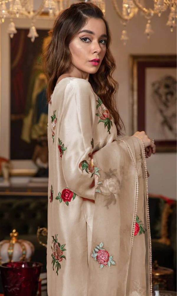 Bareeze - 3PC (Unstitched) Embroidered Shamoz Silk Suit - BR03